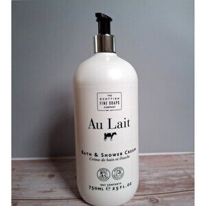 The Scottish Fine Soaps Company Bath and Shower Cream Au Lait 25 oz New
